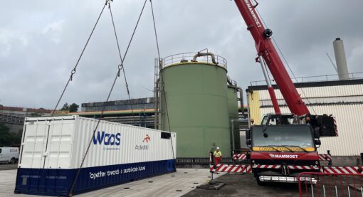 WaaS container at ArcelorMittal site